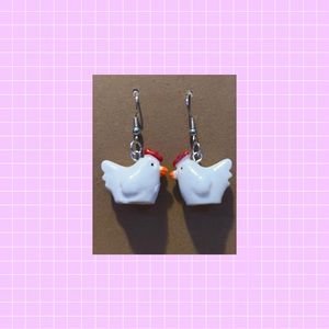 Chicken earrings